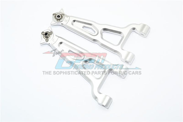 Losi 1/6 Super Baja Rey 4X4 Desert Truck Aluminum Front Upper Suspension Arm - 1Pr Set Silver
