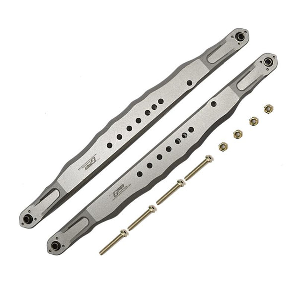 Losi 1/6 4WD Super Baja REY 2.0 LOS05021 Aluminum Rear Lower Trailing Arms - 10Pc Set Gray Silver