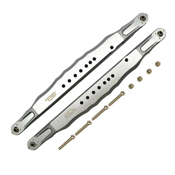 Losi 1/6 4WD Super Baja REY 2.0 LOS05021 Aluminum Rear Lower Trailing Arms - 10Pc Set Silver