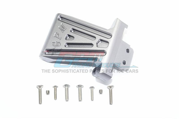 Losi 1/6 Super Baja Rey 4X4 Desert Truck Aluminum Front Bumper Mount - 1Pc Set Gray Silver