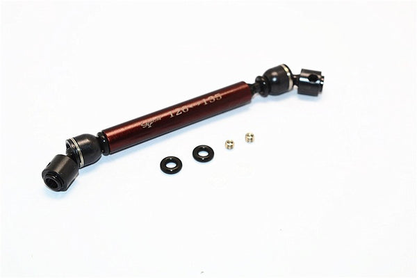 Tamiya CC01 Steel+Aluminum Front & Rear Main Drive Shaft (126mm-135mm) - 1Pc Set Brown