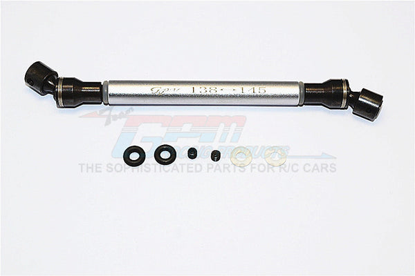 Tamiya CC01 Steel+Aluminum Center Drive Shaft (138mm-145mm) - 1Pc Set Gray Silver