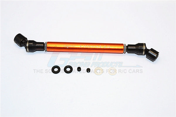 Tamiya CC01 Steel+Aluminum Center Drive Shaft (138mm-145mm) - 1Pc Set Orange
