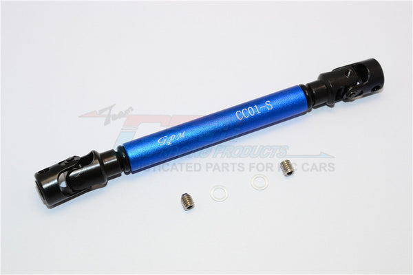 Tamiya CC01 Steel Adjustable Main Shaft With Aluminum Body (Short) - 1Pc Set Blue