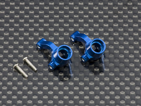Team Losi 1/24 Micro SCT & Micro Rally Car Aluminum Front Knuckle Arm - 1Pr Blue