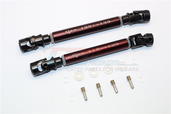 Axial SCX10 Steel Adjustable Main Shaft With Aluminum Body - 1Pr Set Brown