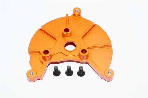 Axial SCX10 & Wraith Aluminum Transmission Spur Gear Case Cover Plate - 1Pc Set Orange