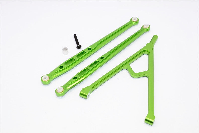 Axial SCX10 Aluminum Front Chassis Links Parts Tree - 3Pcs Set Green