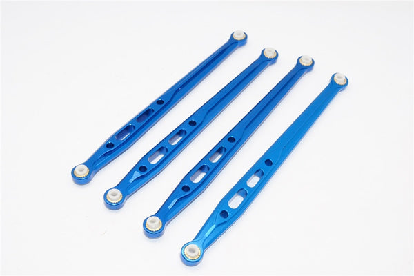 Axial SCX10 Aluminum Rear Chassis Links Parts Tree - 4Pcs Set Blue