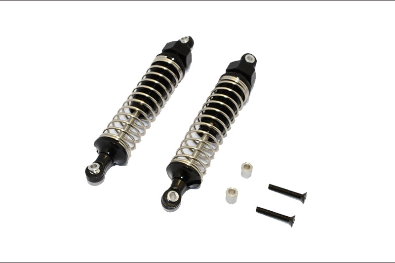 Axial SCX10 Aluminum Front/Rear Adjustable Spring Dampers - 1Pr Set Black
