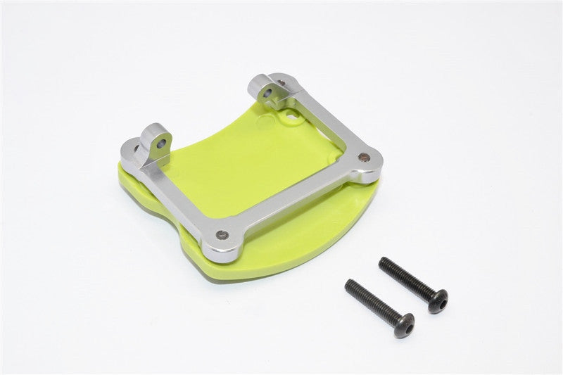 Axial SCX10 Aluminum+Plastic Front/Rear Axle Protector Mount - 1 Set Gray Silver