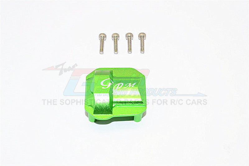Axial SCX10 II (AX90046, AX90047) Aluminum Front/Rear Differential Cover - 1Pc Set Green