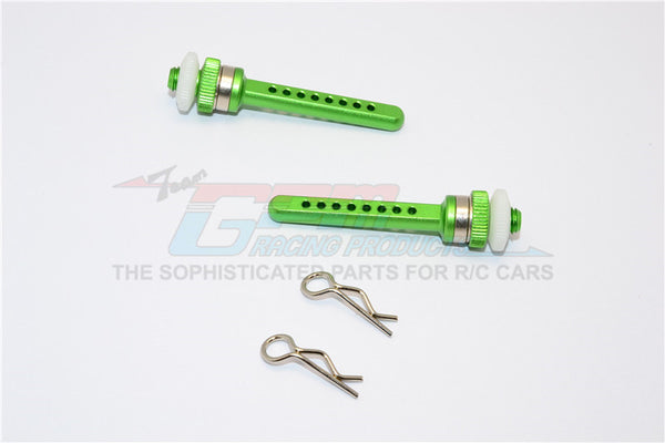 Axial SCX10 Aluminum Rear Magnet Body Post Mount - 1Pr Green