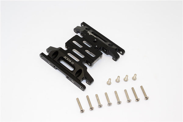Axial SCX10 II (AX90046) Aluminum Gear Box Bottom Mount - 1Pc Set Black
