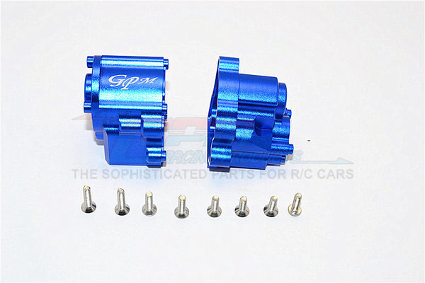 Axial SCX10 II (AX90046) Aluminum Transmission Case - 2Pcs Set Blue