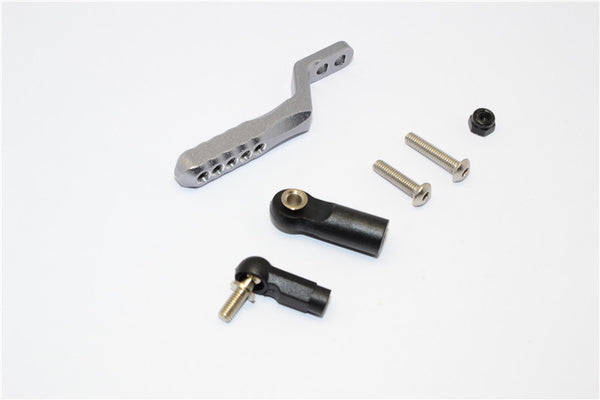 Axial SCX10 II (AX90046, AX90047) Aluminum Rear Tow Hitch - 1Pc Set Gray Silver