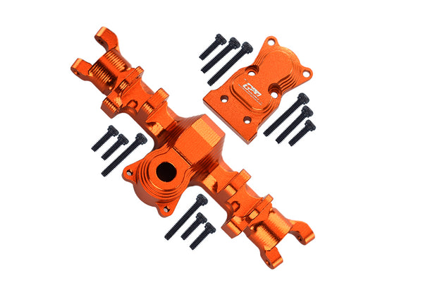 Axial 1:24 SCX24 Deadbolt AXI90081 / Jeep Wrangler AXI00002 Aluminum Front Gear Box - 1Pc Set Orange
