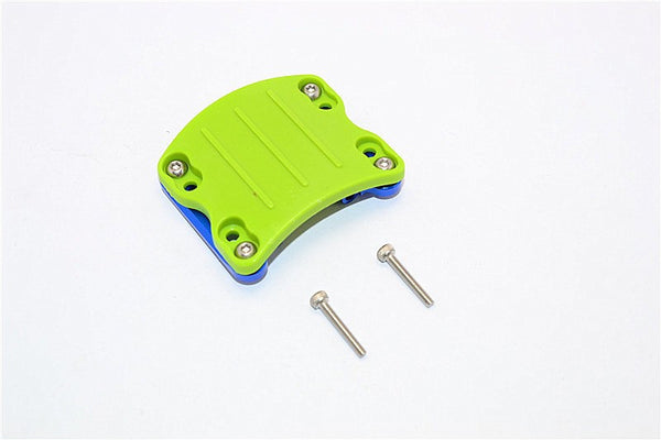 Axial SCX10 II (AX90046, AX90047) Aluminum+Plastic Front/Rear Axle Protector Mount - 1 Set Blue