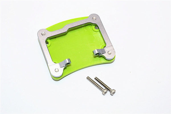 Axial SCX10 II (AX90046, AX90047) Aluminum+Plastic Front/Rear Axle Protector Mount - 1 Set Gray Silver