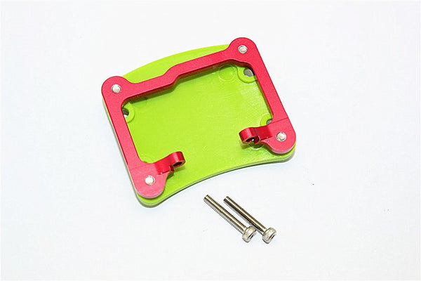 Axial SCX10 II (AX90046, AX90047) Aluminum+Plastic Front/Rear Axle Protector Mount - 1 Set Red