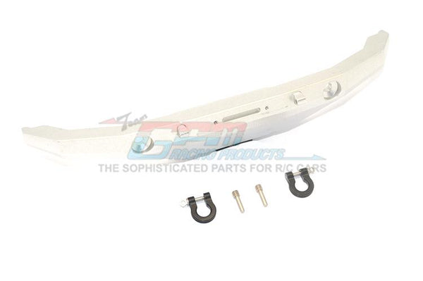 Axial SCX10 II UMG10 (AXI90075) Aluminum Front Bumper Mount + D-Rings - 5Pc Set Silver