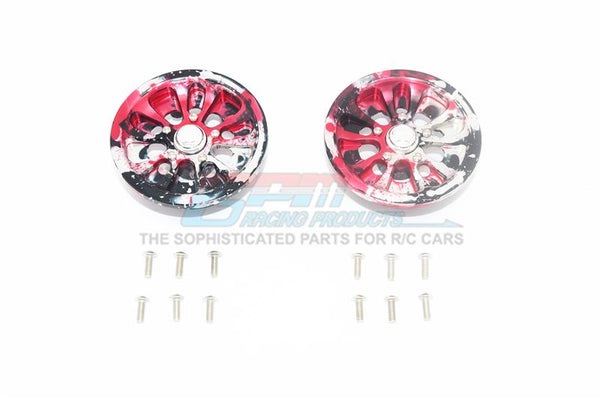 Axial SCX10 II UMG10 (AXI90075) Aluminum Front Or Rear 5 Lug Rim (Splatter Paint Version 2) - 1Pr Set