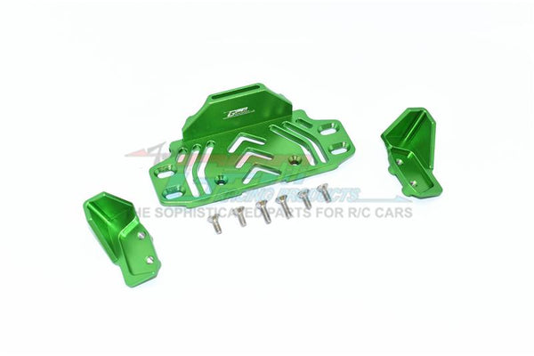 Axial SCX10 III Jeep JL Wrangler (AXI03007) Aluminium Middle Battery Holder - 9Pc Set Green