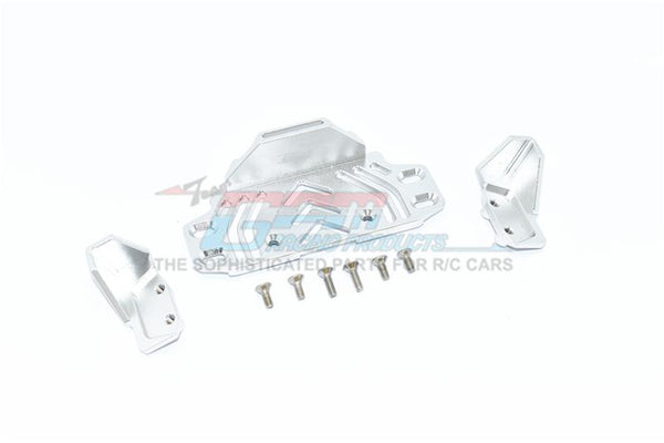 Axial SCX10 III Jeep JL Wrangler (AXI03007) Aluminium Middle Battery Holder - 9Pc Set Silver