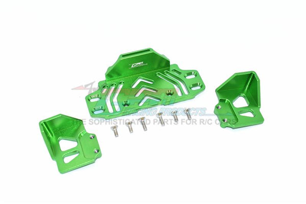 Axial SCX10 III Jeep JL Wrangler (AXI03007) Aluminium Rear Battery Holder - 9Pc Set Green