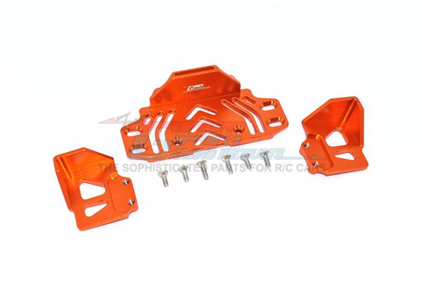 Axial SCX10 III Jeep JL Wrangler (AXI03007) Aluminium Rear Battery Holder - 9Pc Set Orange
