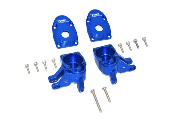Axial SCX10 III AXI03007 / Capra 1.9 UTB AXI03004 Aluminum Front Knuckle Arms - 4Pc Set Blue