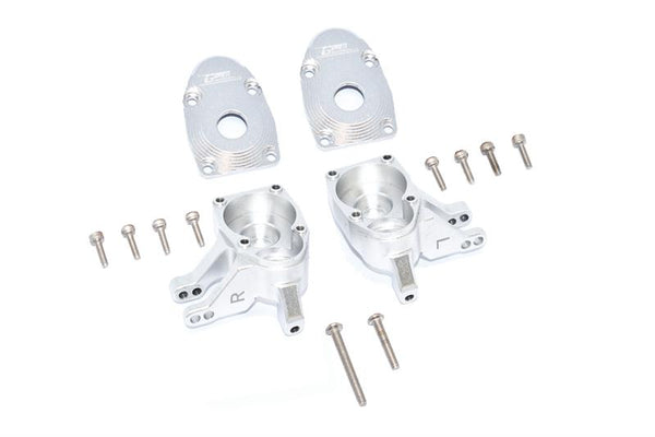 Axial SCX10 III AXI03007 / Capra 1.9 UTB AXI03004 Aluminum Front Knuckle Arms - 4Pc Set Silver
