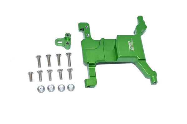 Aluminum Servo Mount For Axial 1:10 SCX10 III Jeep Wrangler AXI03007 / Jeep Gladiator AXI03006 - 15Pc Set Green
