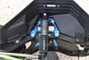 Axial SCX10 III Jeep JL Wrangler (AXI03007) Aluminum Adjustable Rear Damper Mount - 2Pc Set Blue