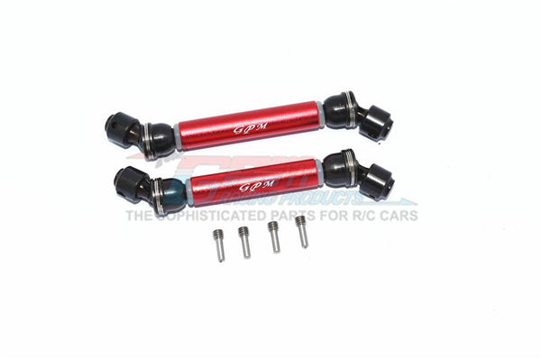Axial SCX10 III Jeep JL Wrangler (AXI03007) Steel+Aluminium Front + Rear CVD Drive Shaft - 2Pc Set Red