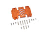 Axial 1:10 SCX10 III Wrangler AXI03007 / Gladiator AXI03006 Aluminum Center Gear Box Case - 1Pc Set Orange