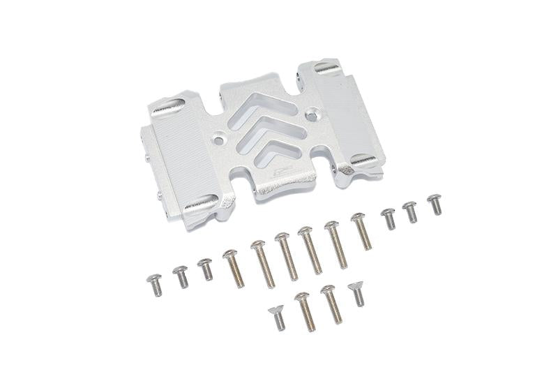 Axial 1:10 SCX10 III Wrangler AXI03007 / Gladiator AXI03006 Aluminum Center Gear Box Case - 1Pc Set Silver