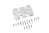 Axial 1:10 SCX10 III Wrangler AXI03007 / Gladiator AXI03006 Aluminum Center Gear Box Case - 1Pc Set Silver
