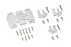Axial 1:10 SCX10 III Wrangler AXI03007 / Gladiator AXI03006 Aluminum Center Gear Box Case And Mount - 23Pc Set Silver