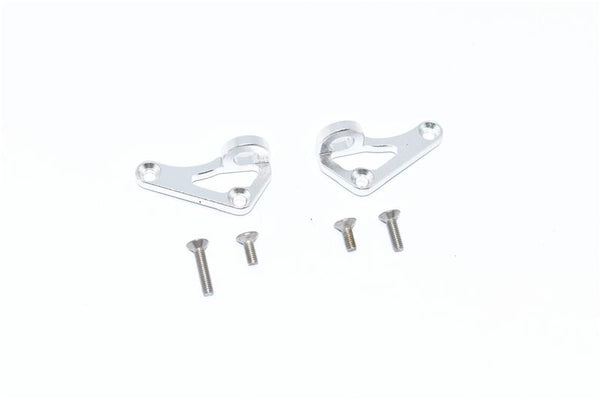 Axial SCX10 III Jeep JL Wrangler (AXI03007) Aluminum Front Body Post Mount - 2Pc Set Silver