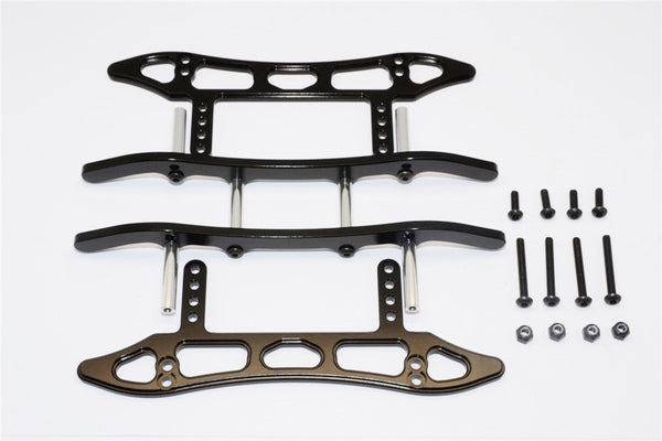 Axial SCX10 Aluminum Chassis Sled Guard (New) - 1Set Black - JTeamhobbies