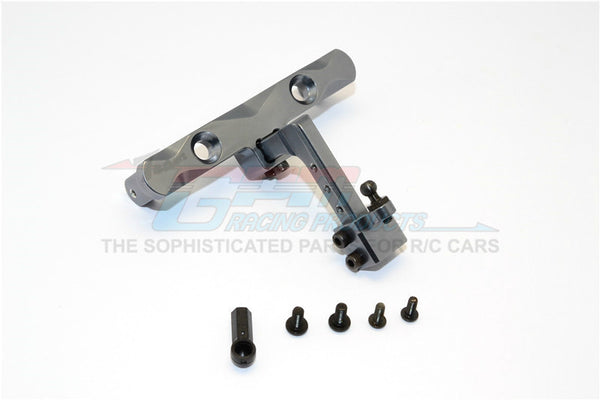 Axial SCX10 Aluminum Adjustable Tow Hitch - 1 Set Gray Silver
