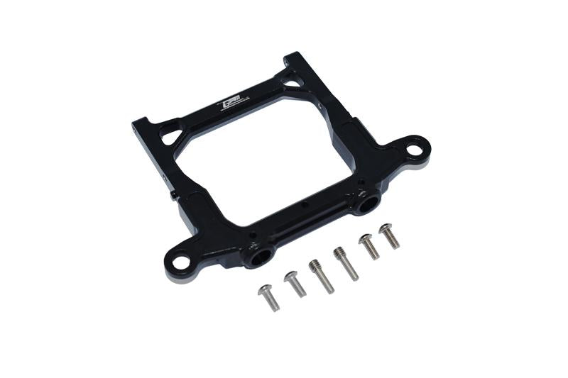 Axial 1/10 SCX10 III JT Gladiator (AXI03006) Aluminium Rear Bumper Mount - 1Pc Set Black