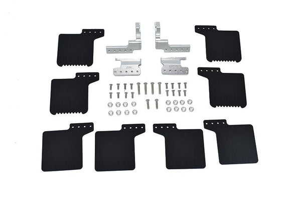 R/C Scale Accessories : Mud Flap For Axial 1/10 SCX10 III Jeep Wrangler AXi03007 / Jeep Gladiator AXi03006 - 50Pc Set Silver