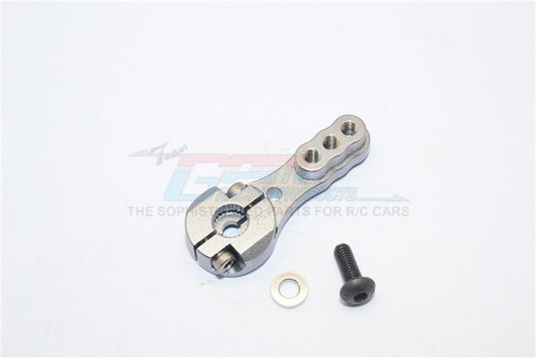Aluminum Servo Horn For 25T Spline Output Shaft 3 Holes Design For Airtronics/Ko/Jr - 1Pc Gray Silver