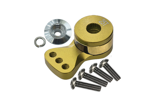Aluminum Hi-Torque Servo Saver For 25T Spline Output Shaft (M) - 1Pc Brown