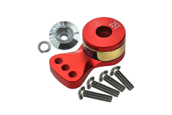 Aluminum Hi-Torque Servo Saver For 25T Spline Output Shaft (M) - 1Pc Red