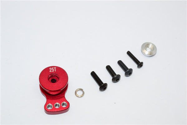 Aluminum Hi-Torque Servo Saver For 25T Spline Output Shaft (S) - 1Pc Red