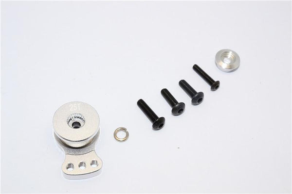 Aluminum Hi-Torque Servo Saver For 25T Spline Output Shaft (S) - 1Pc Silver