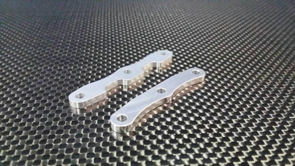 Traxxas Slash 4X4 & Stampede 4X4 VXL Aluminum Front + Rear Arm Braces - 2 Pcs Silver - JTeamhobbies